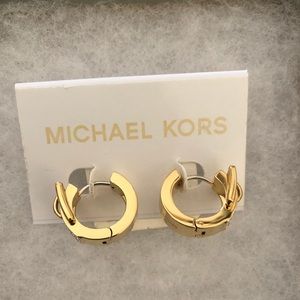 Michael Kors Gold Buckle Earrings